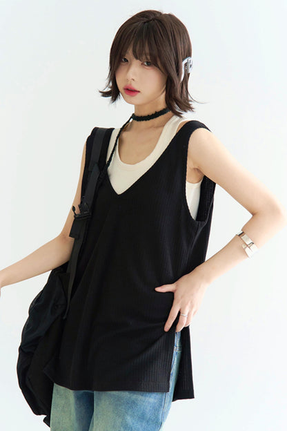 Fit Camisole Schlitz Lose