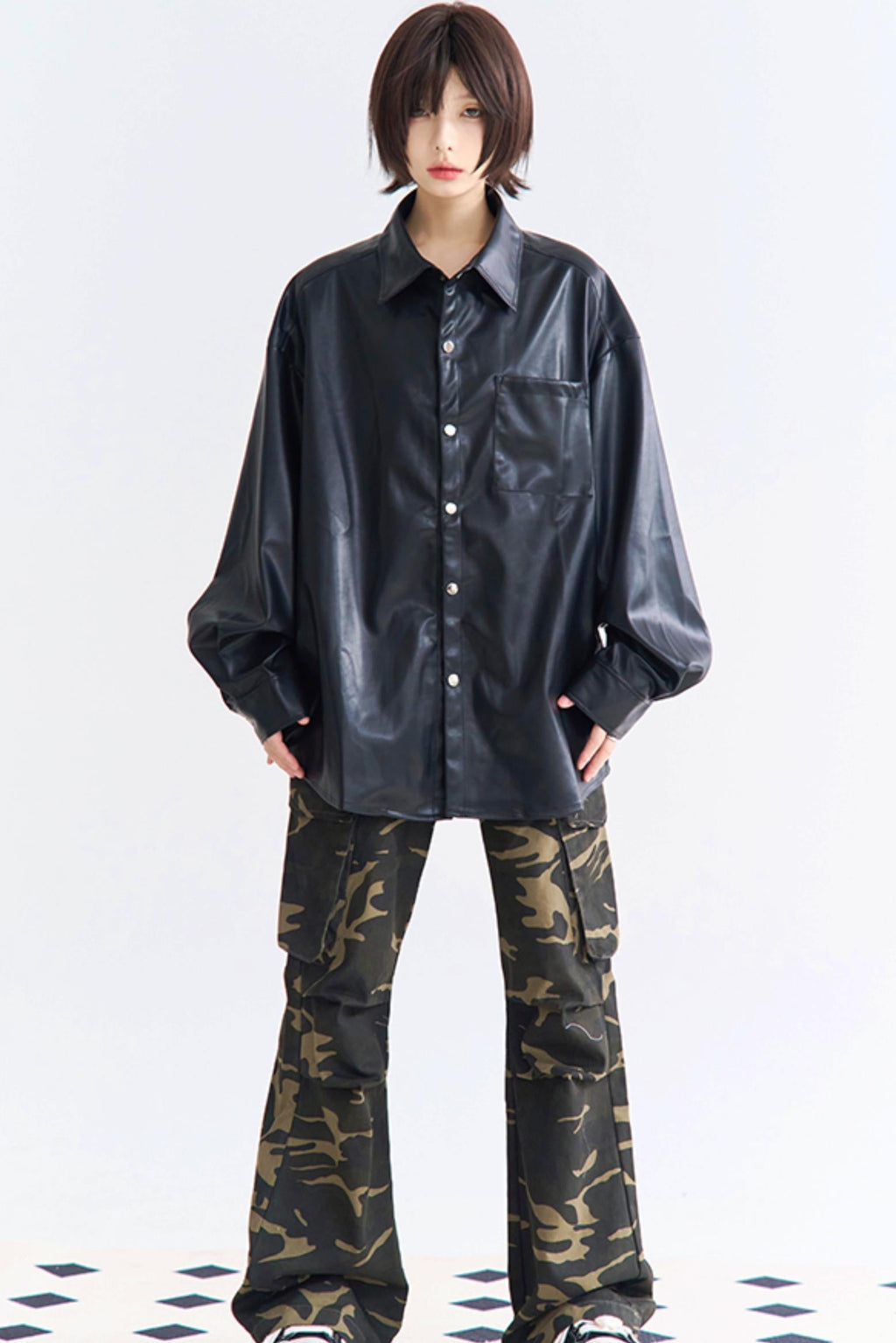 Tops Vintage Style PU