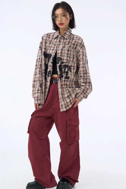 シャツ チェック柄 グラフィック アーバンチェック