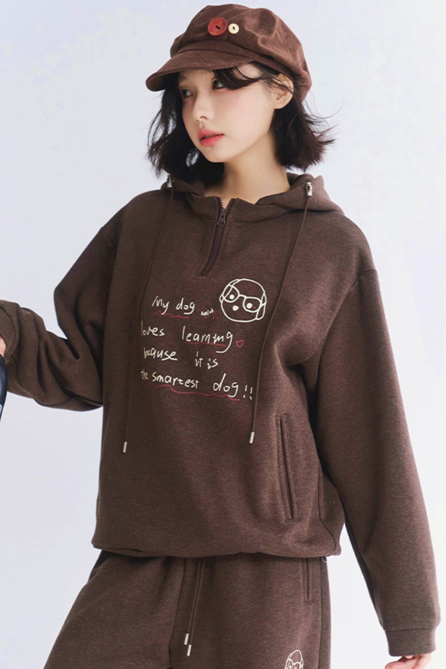 Setup Casual Hoodie Sportswear mit