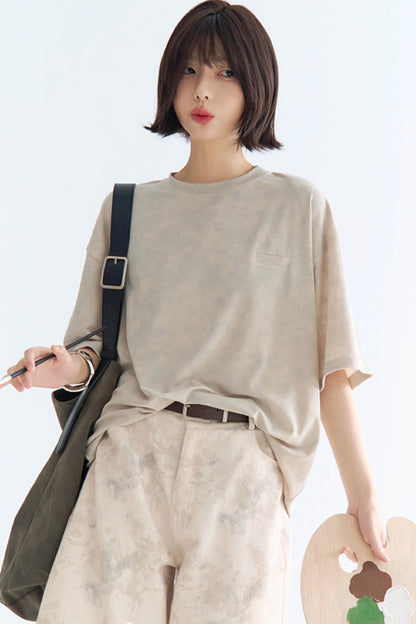 ルーズフィットヤーンディーゼルダイTシャツ