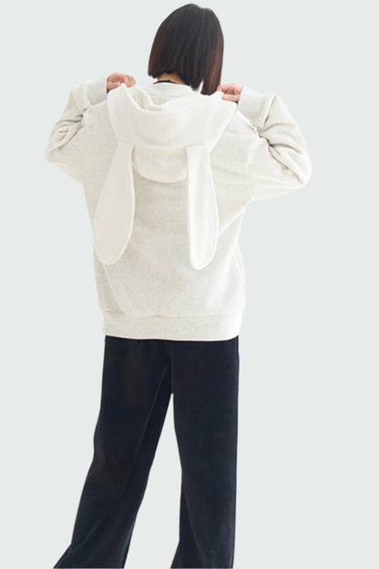 モチーフスウェットシャツ ウサギ