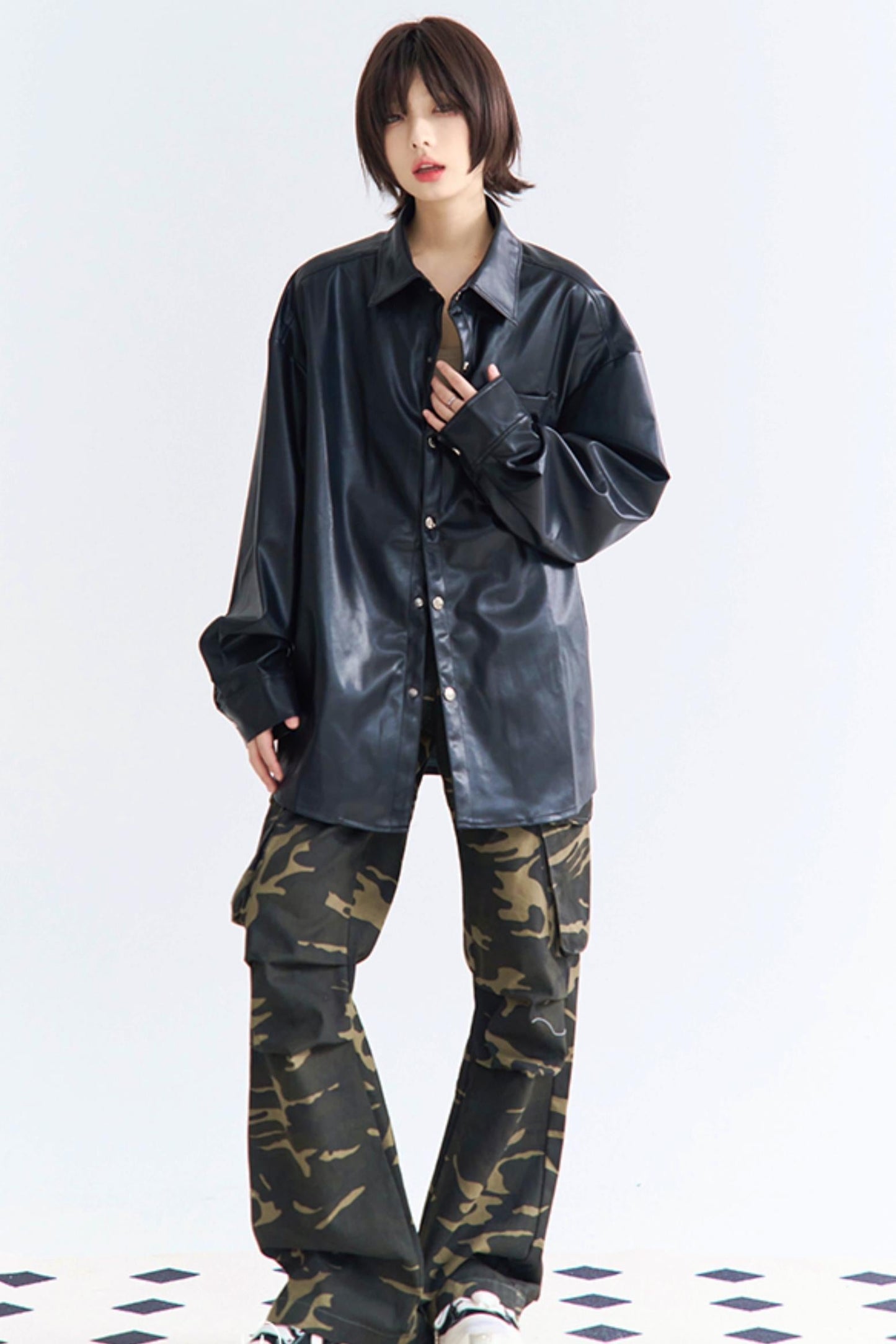 トップス ヴィンテージスタイル PU