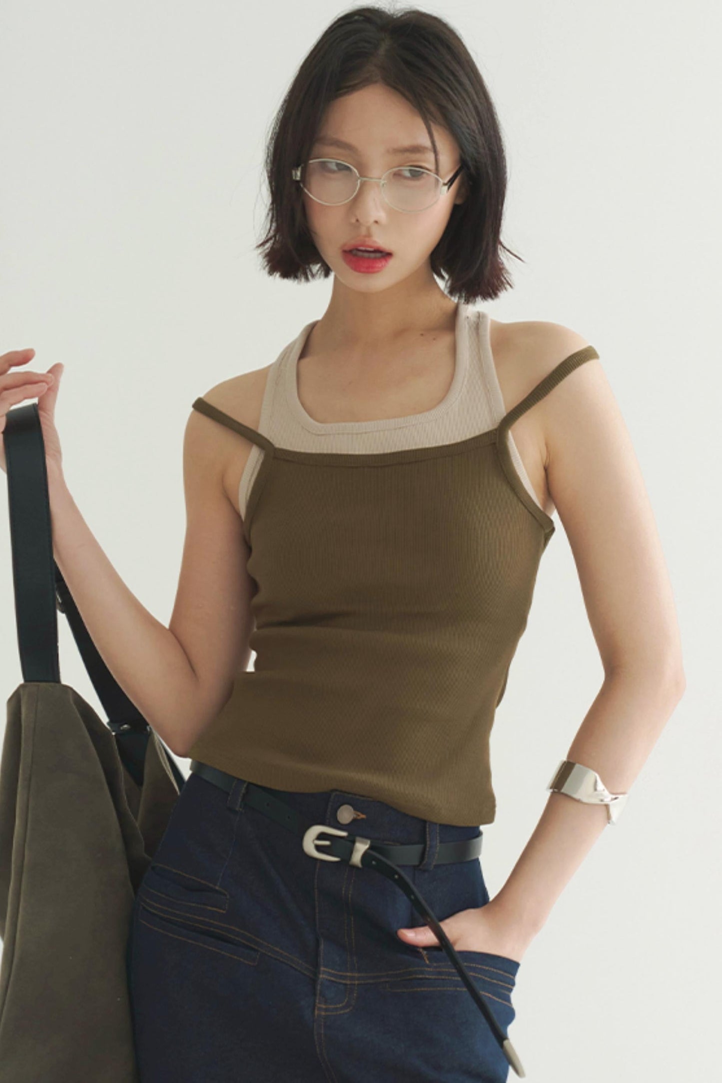 Style Double Layer Slim Camisole