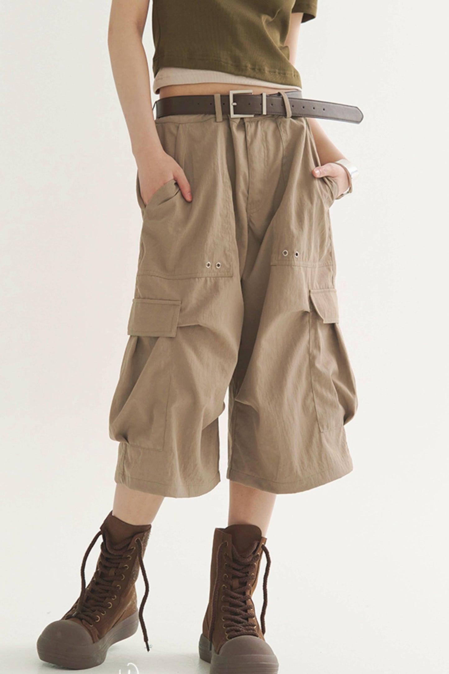 Y2K Cargo Casual Pants Airy