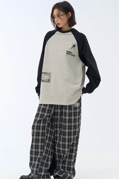 フィットコリジョン ロングスリーブ ルーズTシャツ プリント