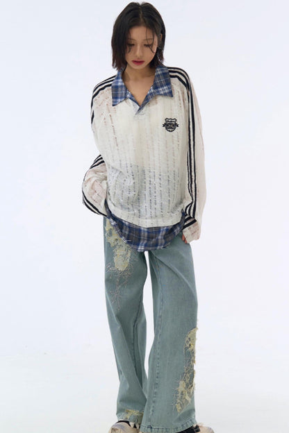 Jeans im Racer-Stil, locker lässig