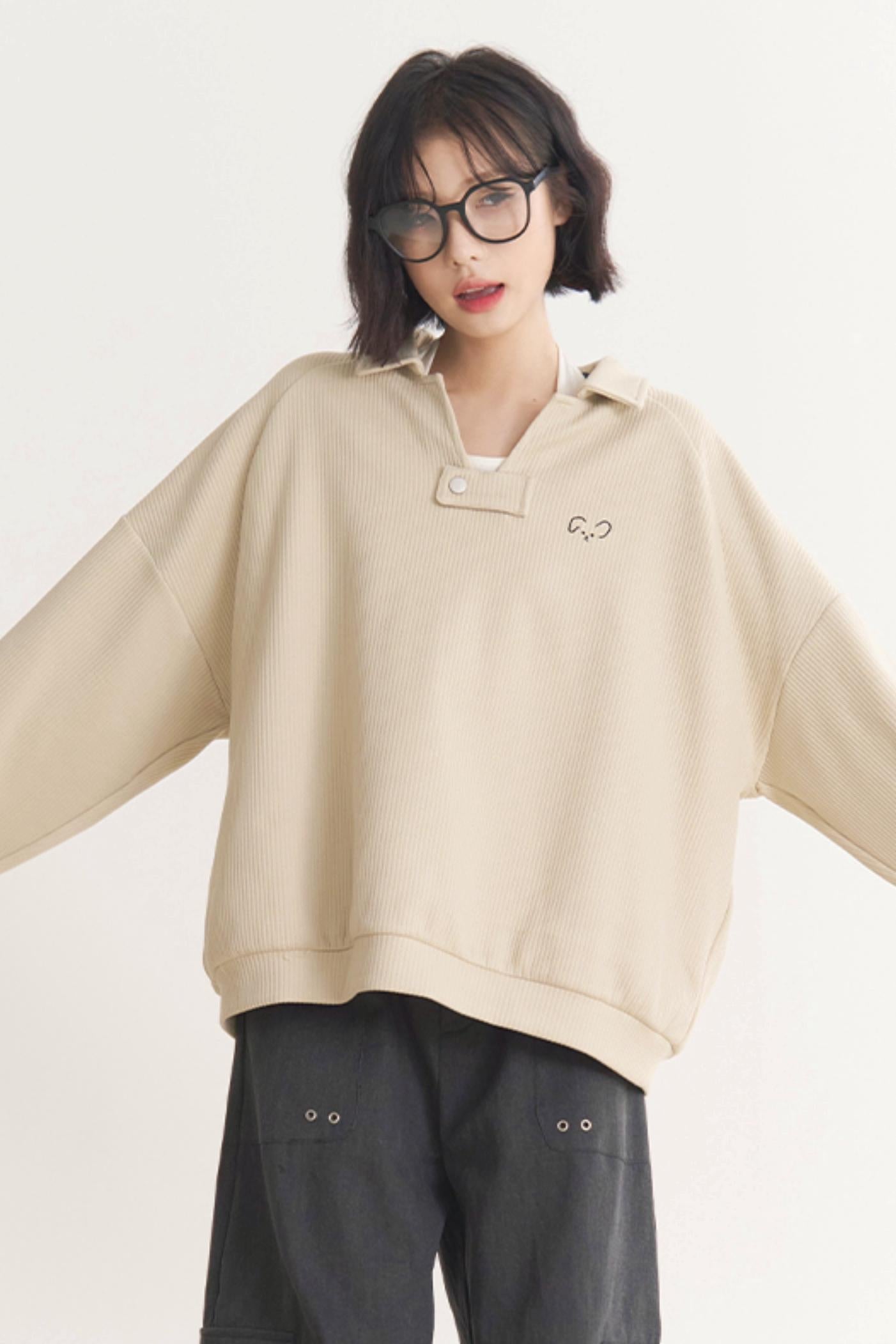 Pullover Museum Fall Gravity - Oversized Kollektion Damen Frühling