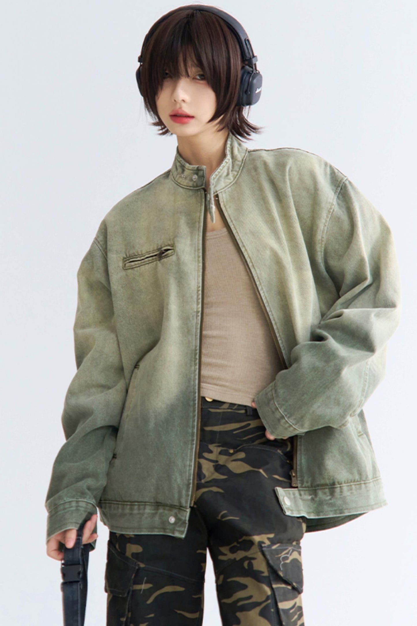 ジャケット ジーンズ オンブレ リラックス