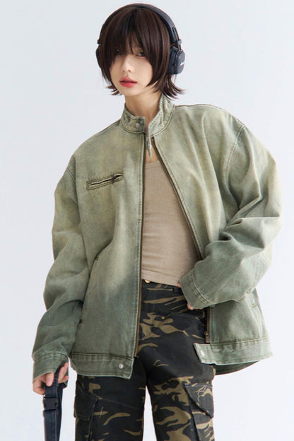 ジャケット ジーンズ オンブレ リラックス