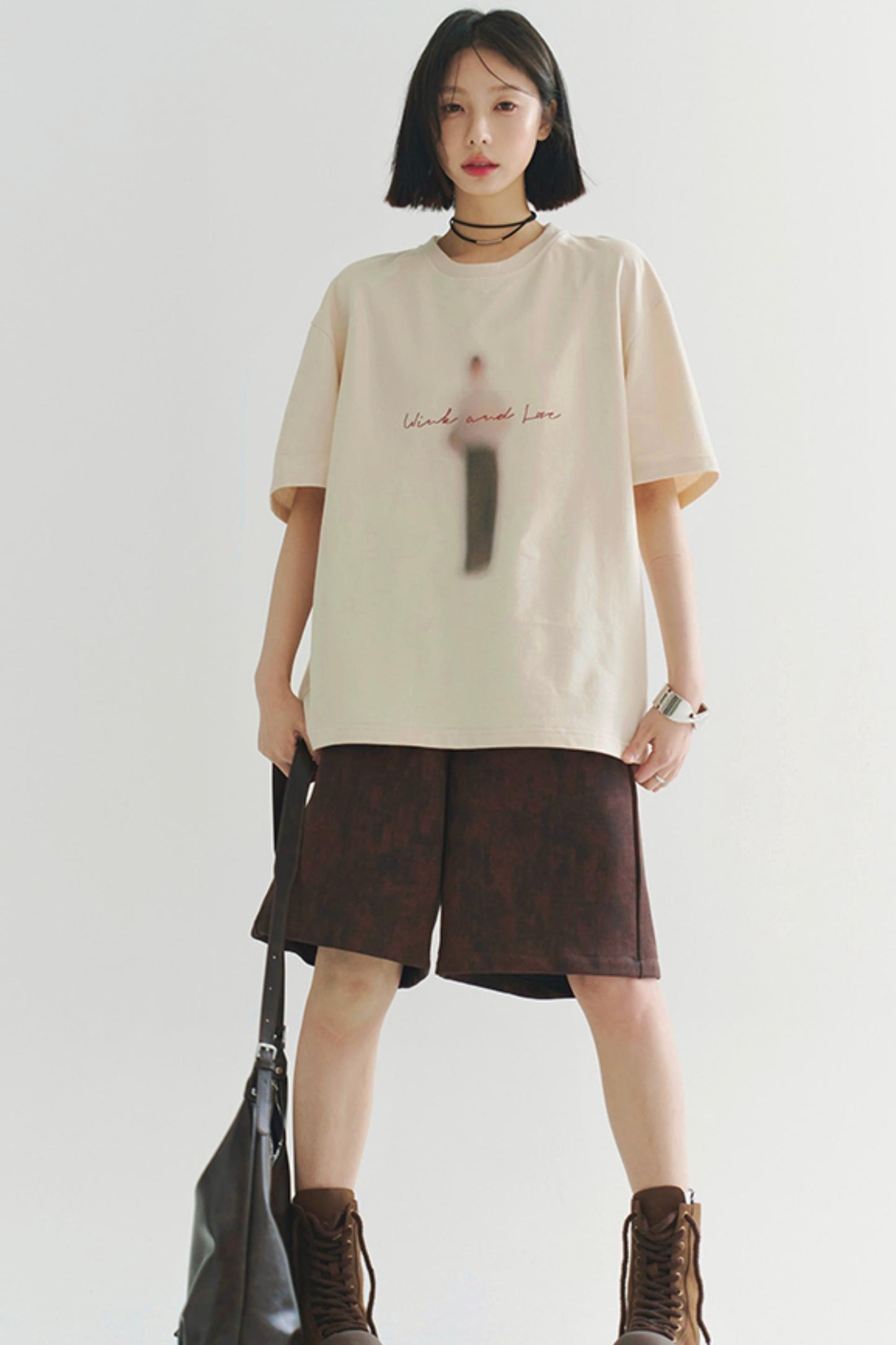 コットンシルエット ブラードTシャツ