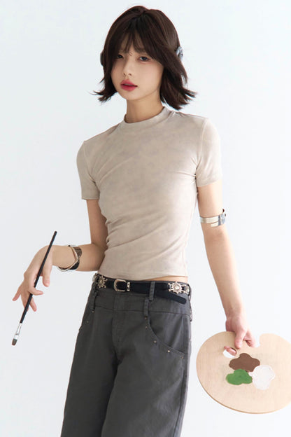 フィットシャツTシャツ重力タイダイ