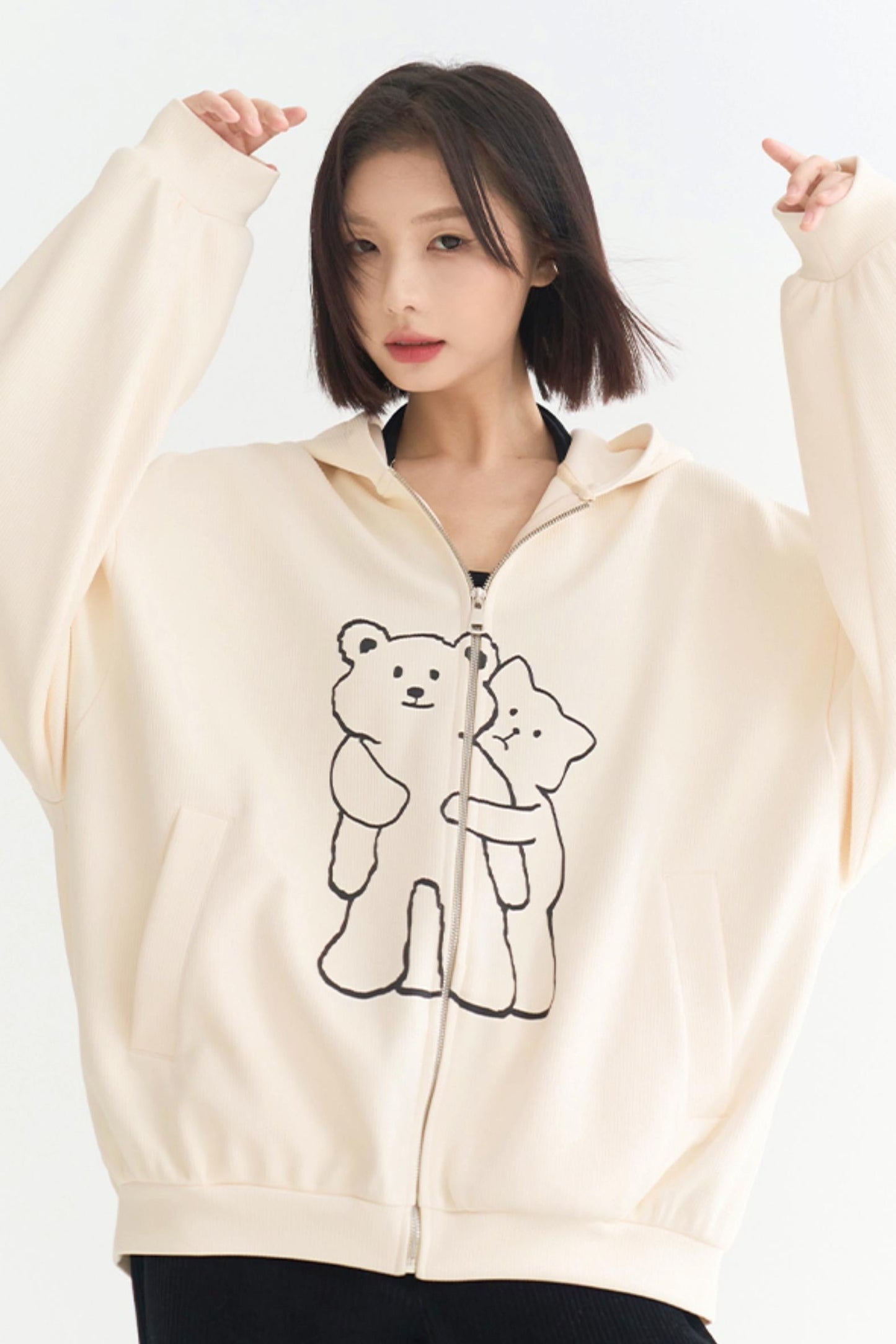 Casual Hoodie Cardigan Zip