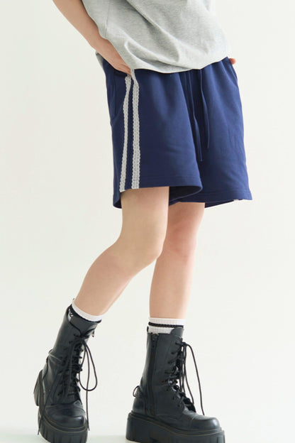 フィットリラックスパッチワークパンツ