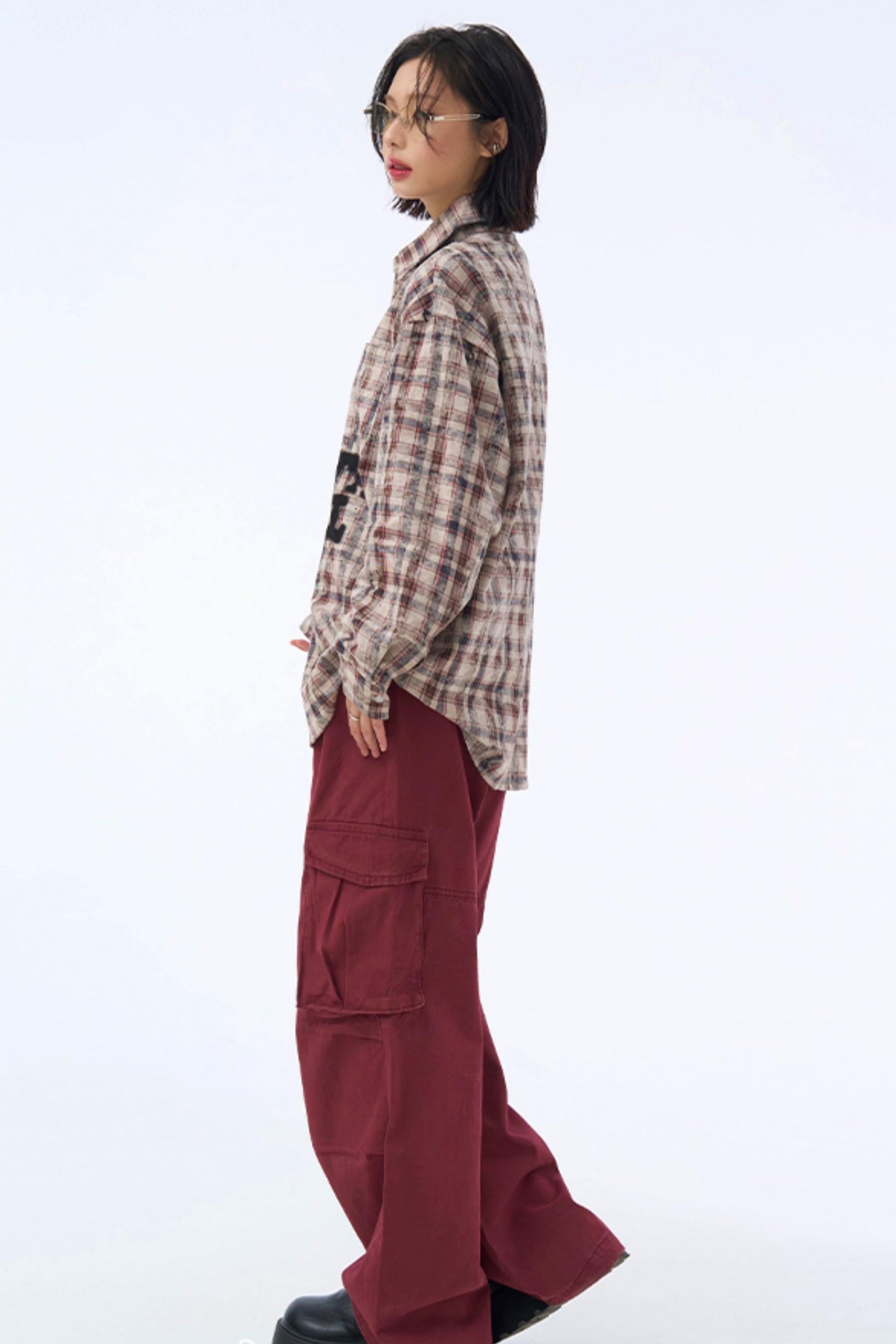 シャツ チェック柄 グラフィック アーバンチェック