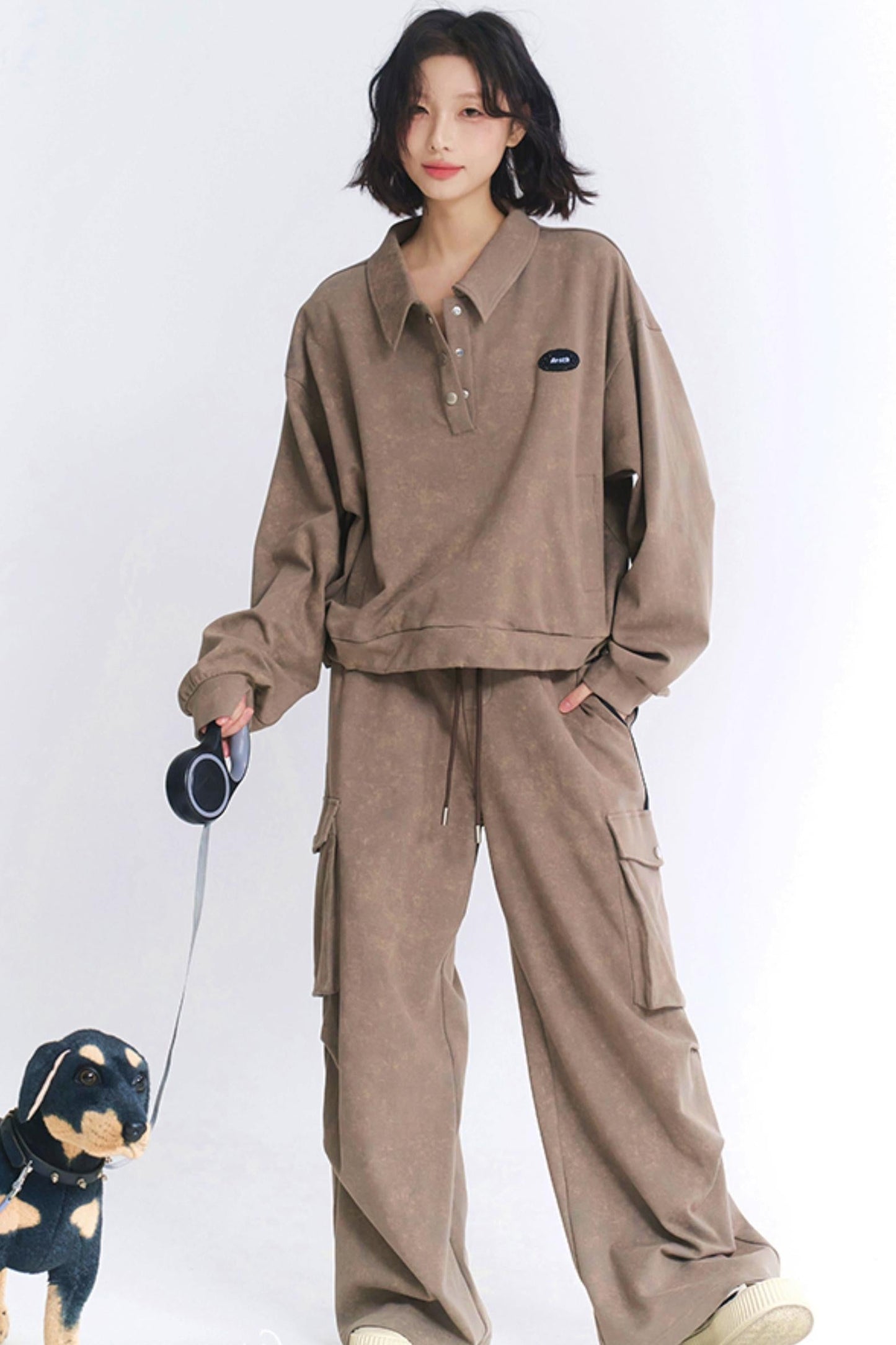 パンツ スウェットシャツ カーゴセットアップと