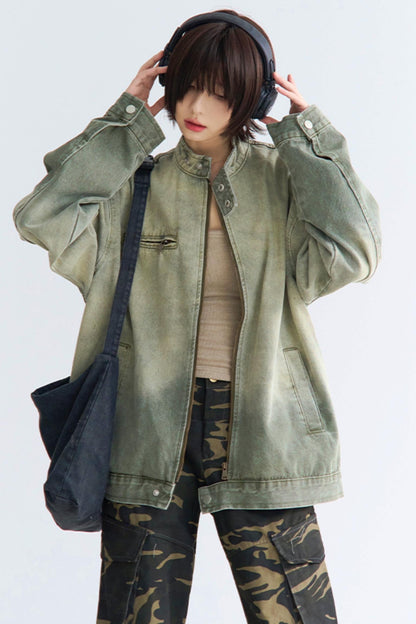 ジャケット ジーンズ オンブレ リラックス