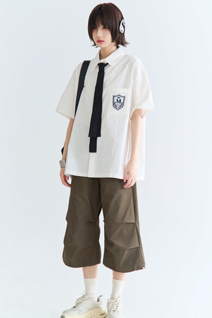 シャツ ゆったり フィット カレッジ