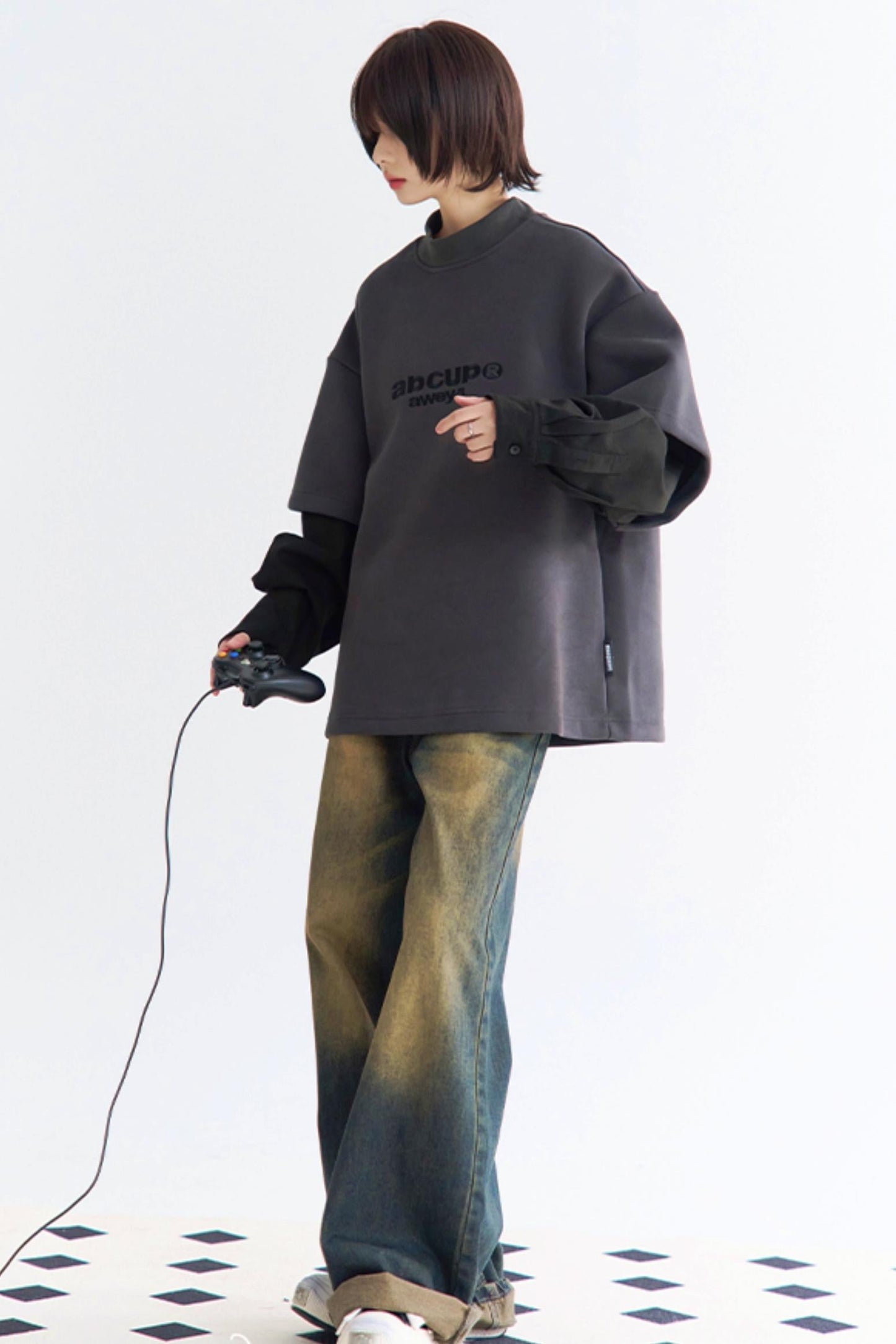 Pullover Contrast Layer Style