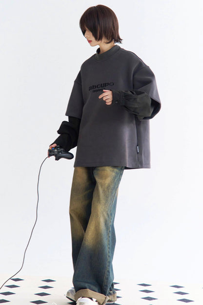 Pullover Contrast Layer Style