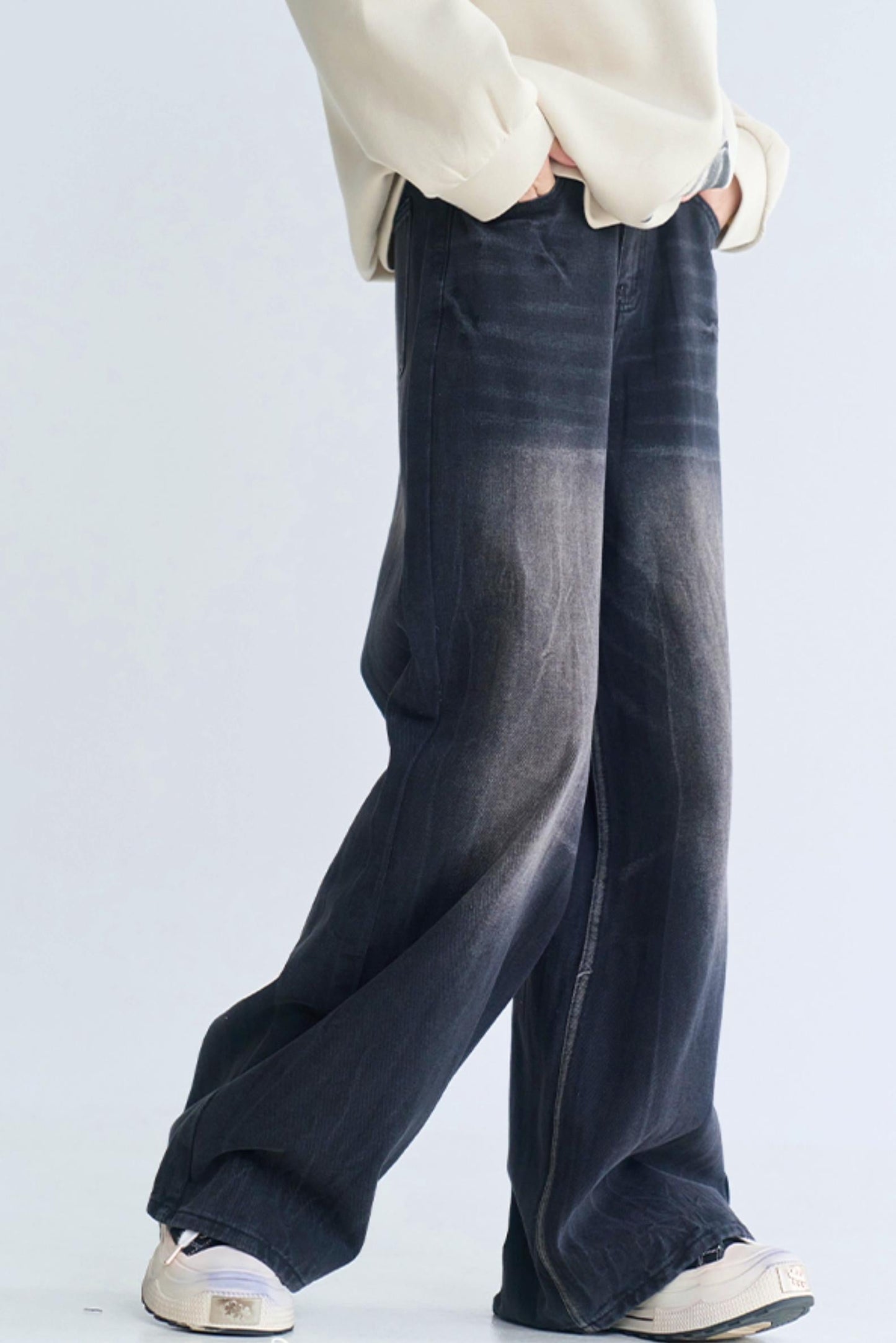 リラックスジーンズ ウォッシュドフィット