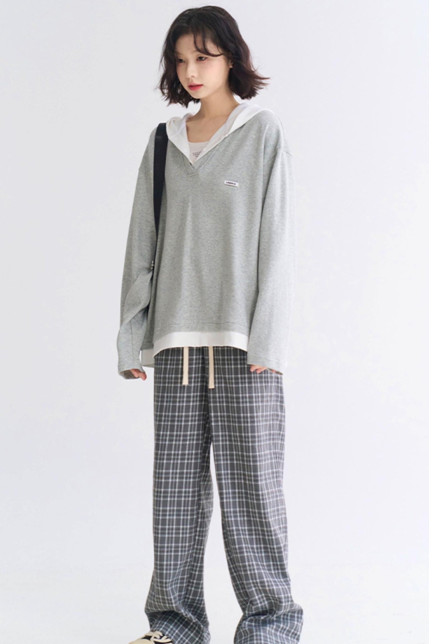 Casual V-Neck Sweatshirt