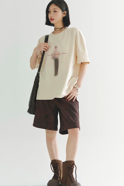 コットンシルエット ブラードTシャツ