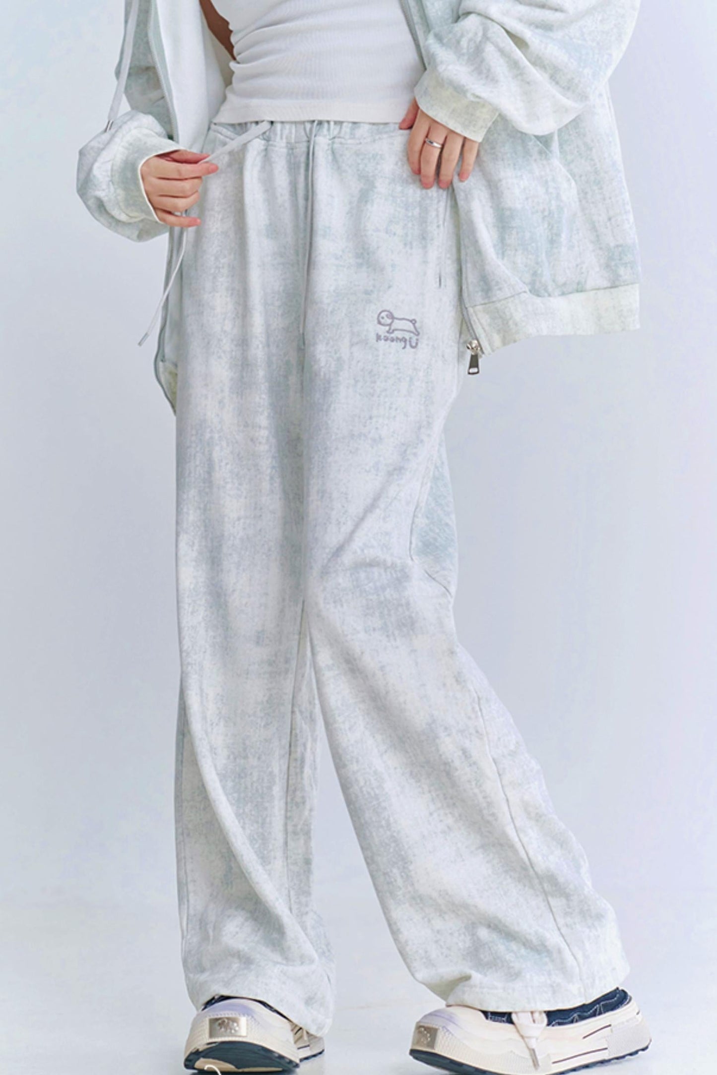 カーディガンフィット リラックスフーディーセットアップ