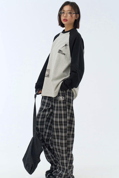 フィットコリジョン ロングスリーブ ルーズTシャツ プリント