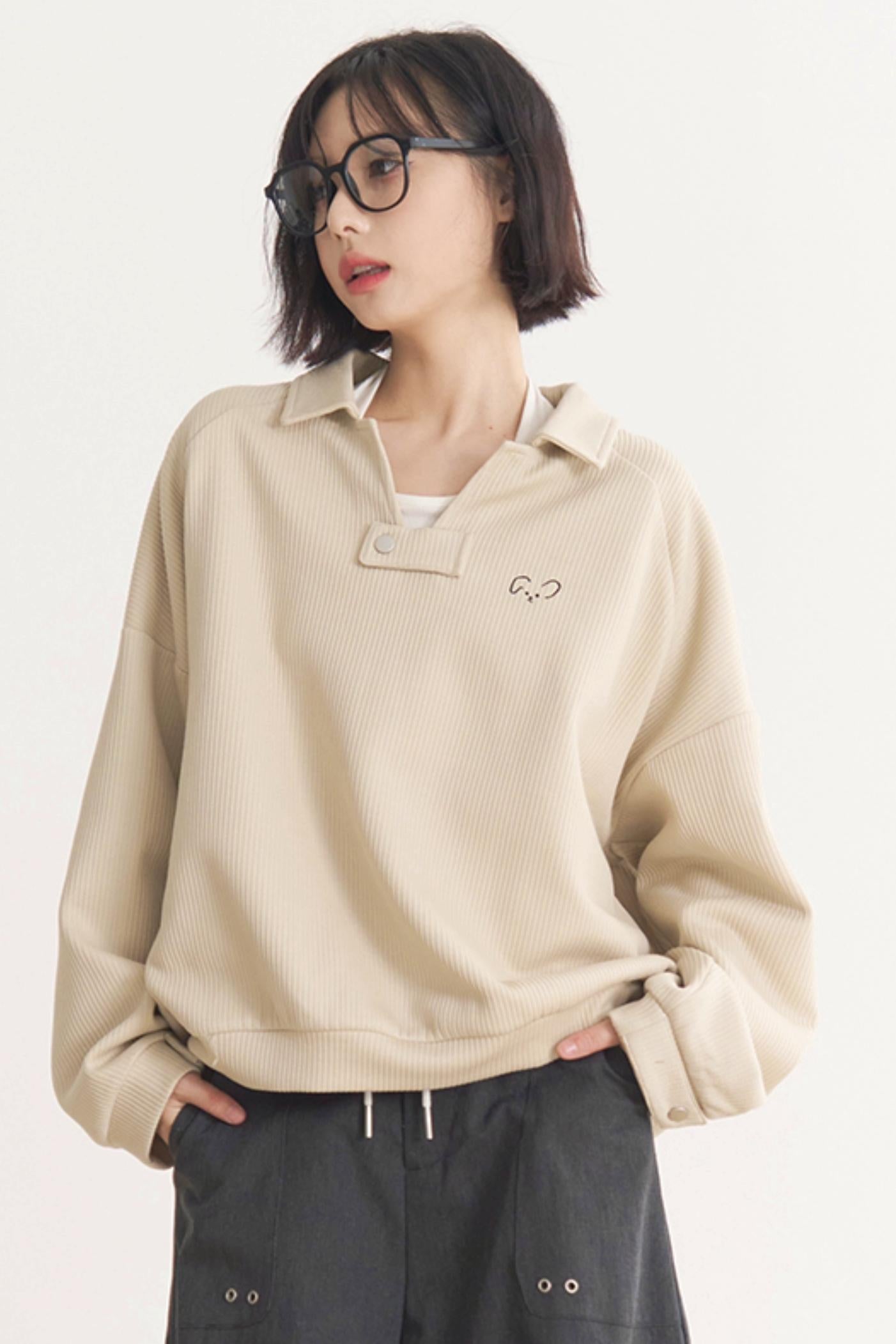 Pullover Museum Fall Gravity - Oversized Kollektion Damen Frühling