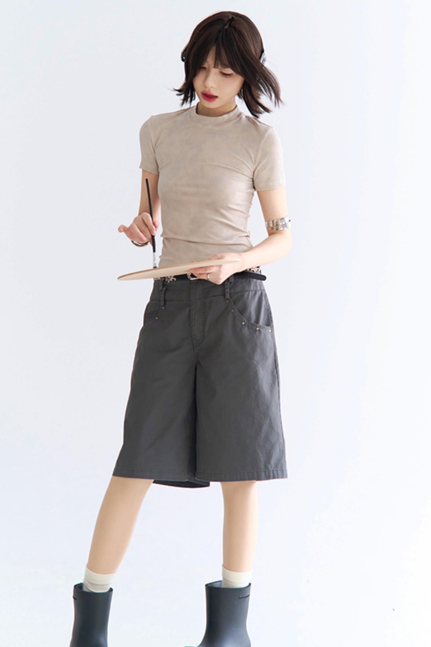 フィットシャツTシャツ重力タイダイ