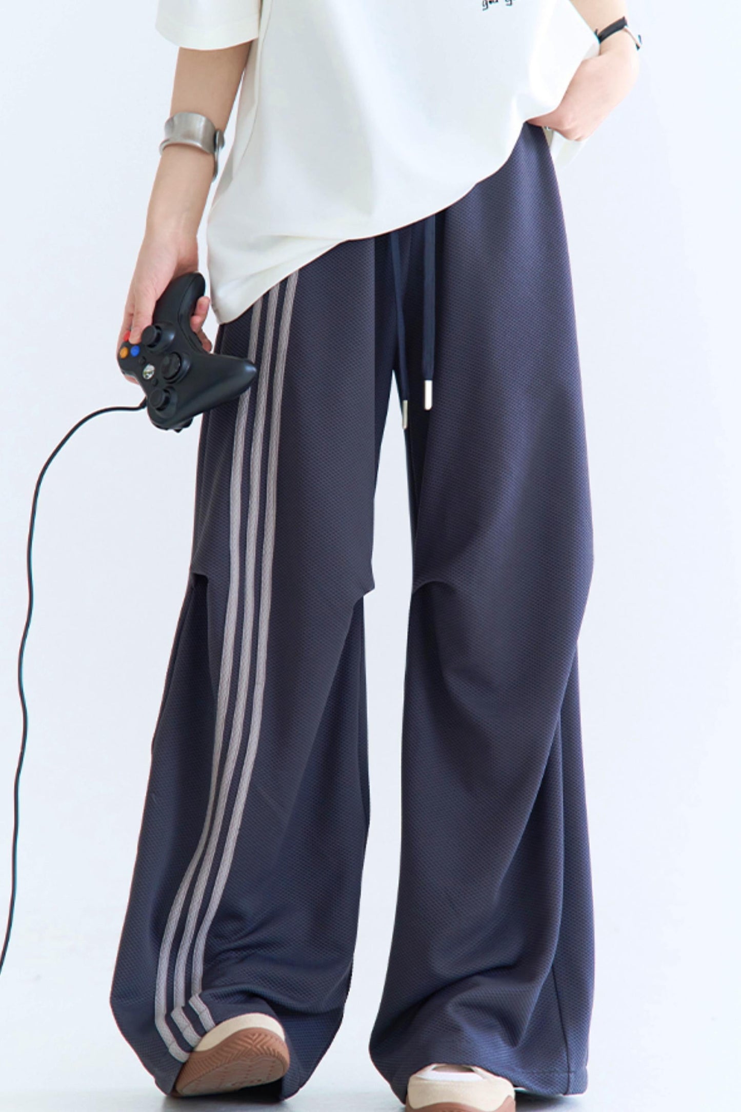 クラッシュレッグパンツ ワイドカラー