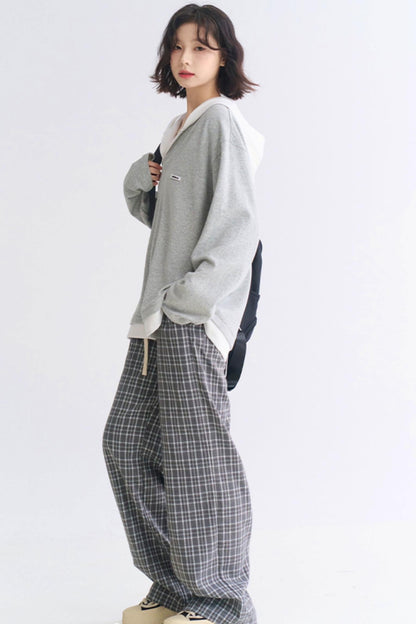 Casual V-Neck Sweatshirt