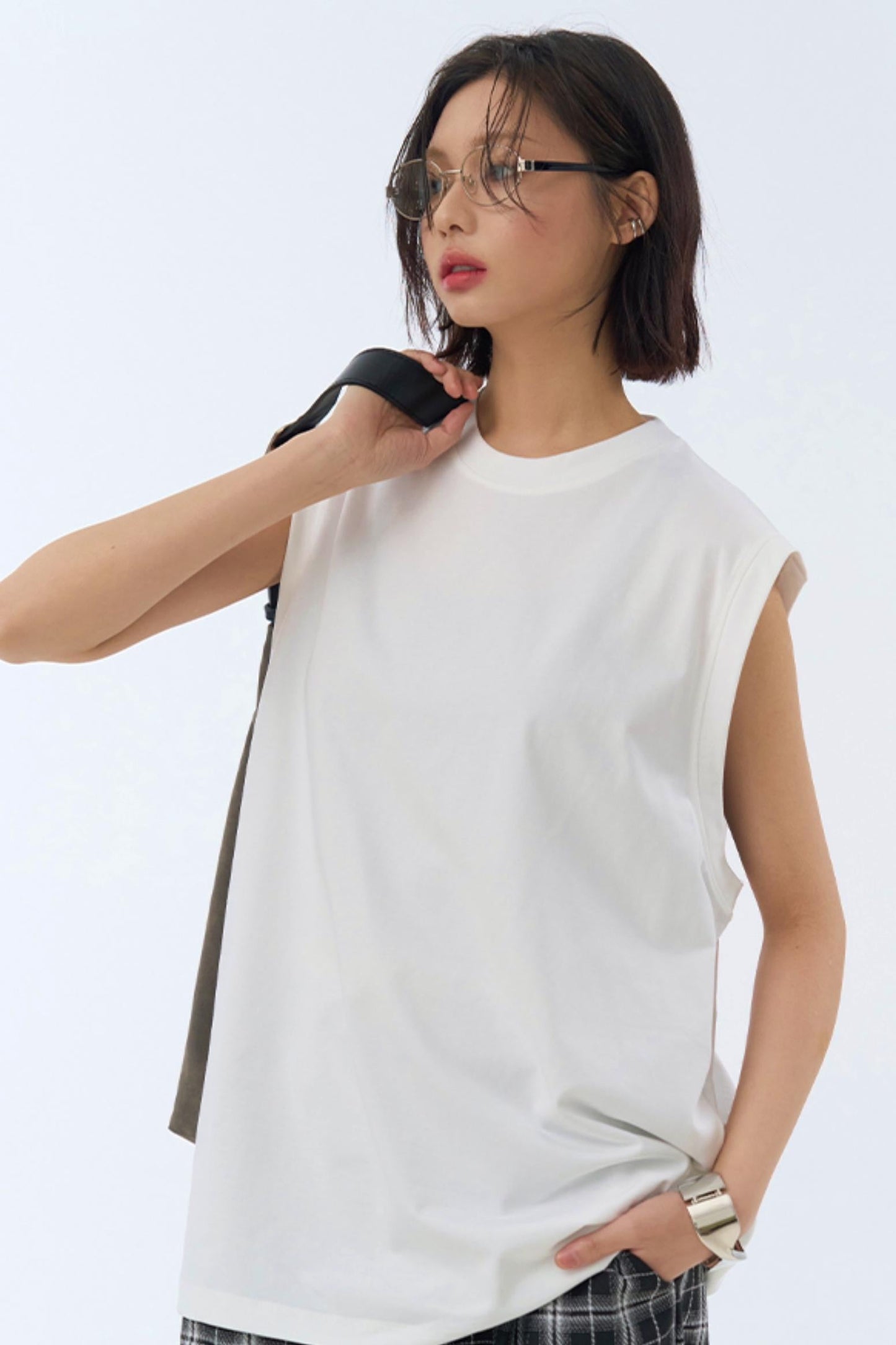 夏用ユニセックスタンクトップ マッスル