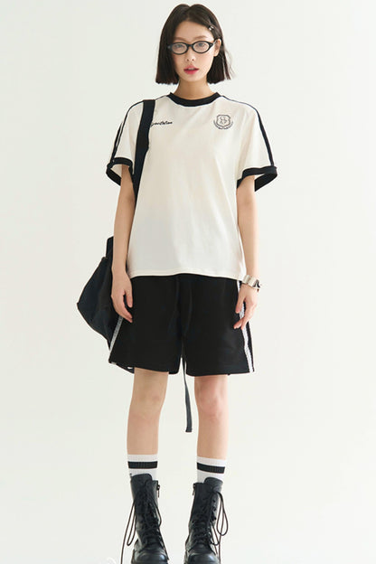 フィットリラックスパッチワークパンツ