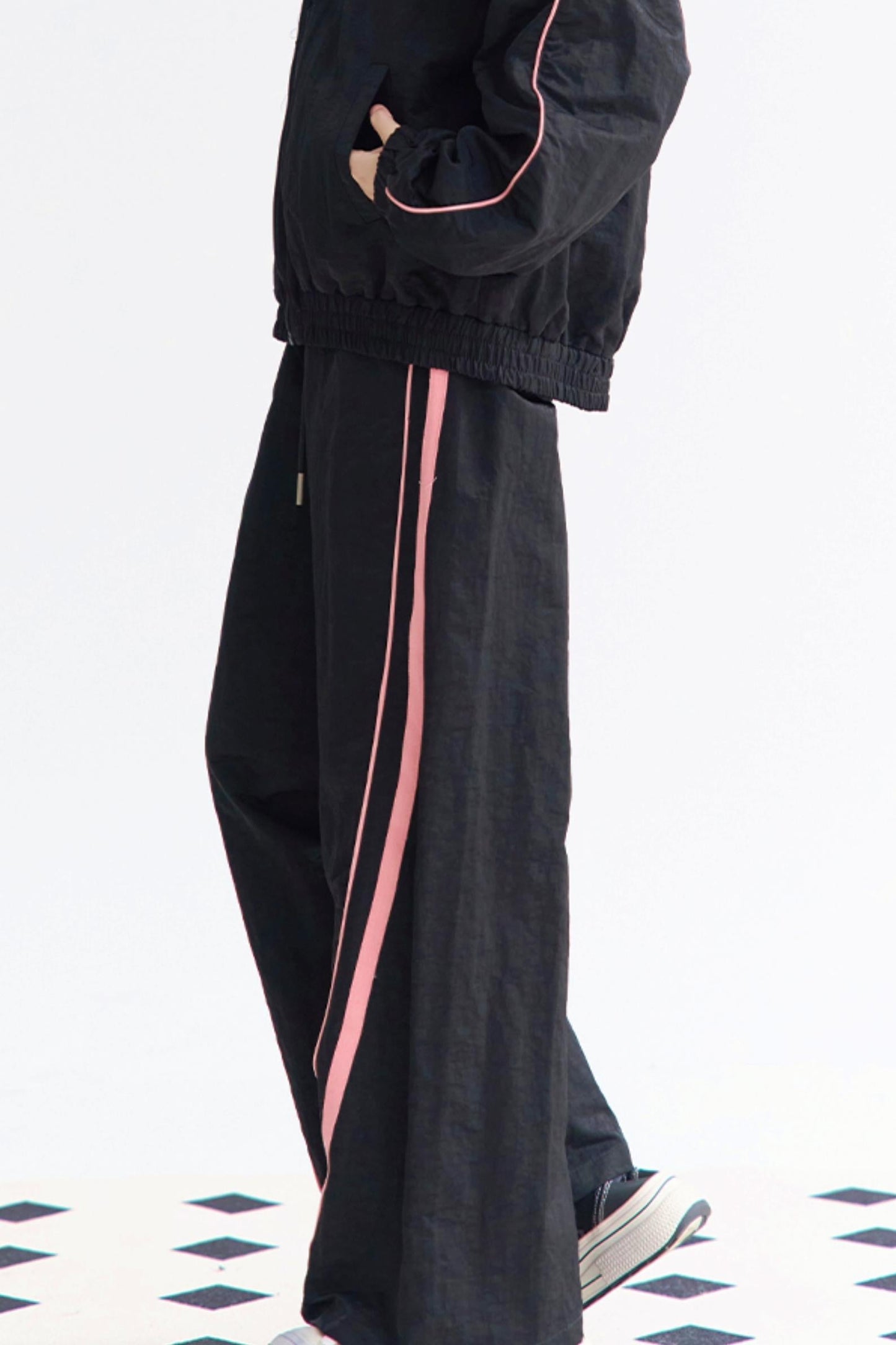 2ピースカジュアルセットアップスポーツスーツ