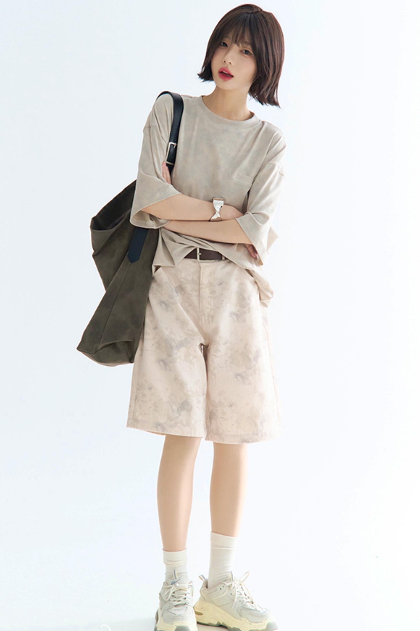 ルーズフィットヤーンディーゼルダイTシャツ