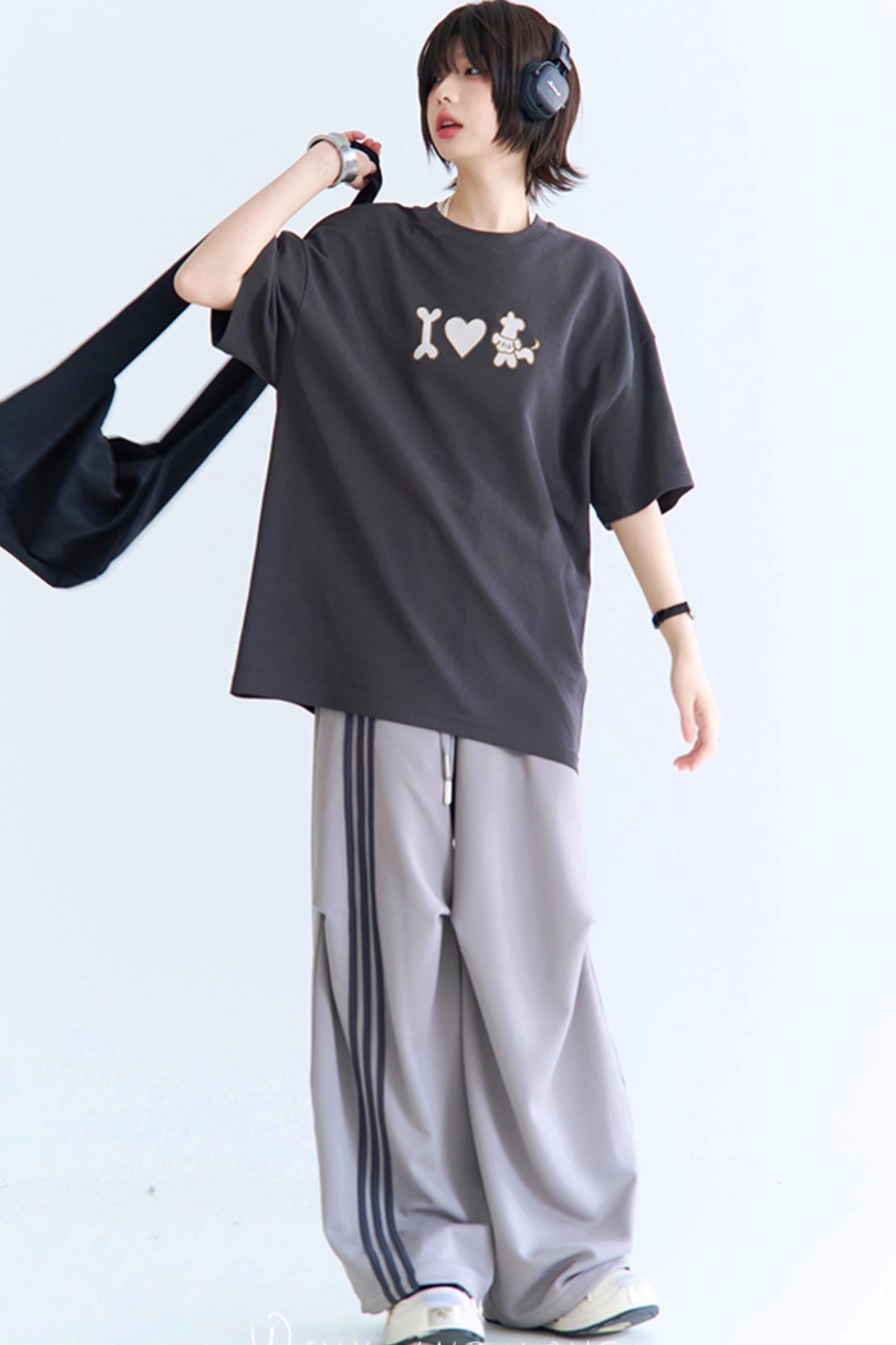 パピTシャツ ネッククルー 刺繍