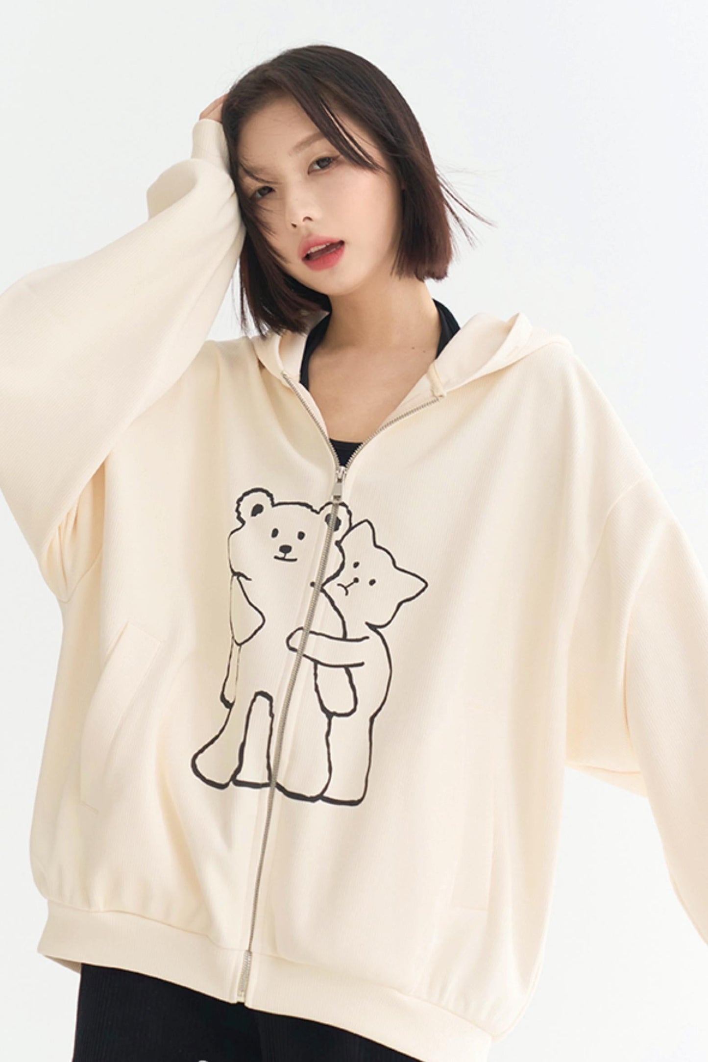 Casual Hoodie Cardigan Zip