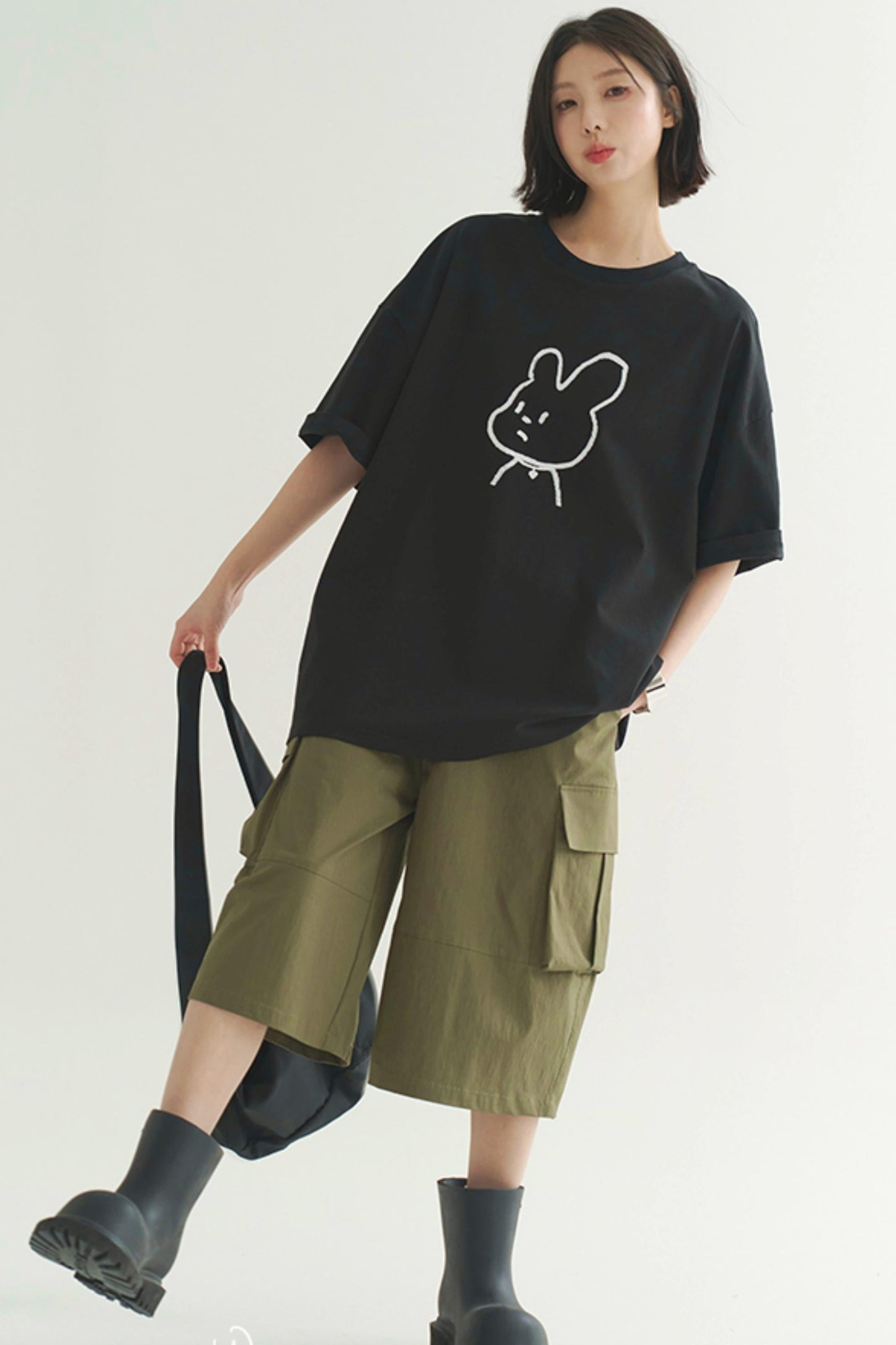 インクミニマリストTシャツスケッチ