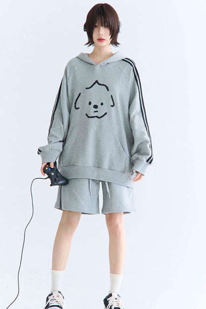 セットアップ スウェットパンツ リラックスフィット プリント