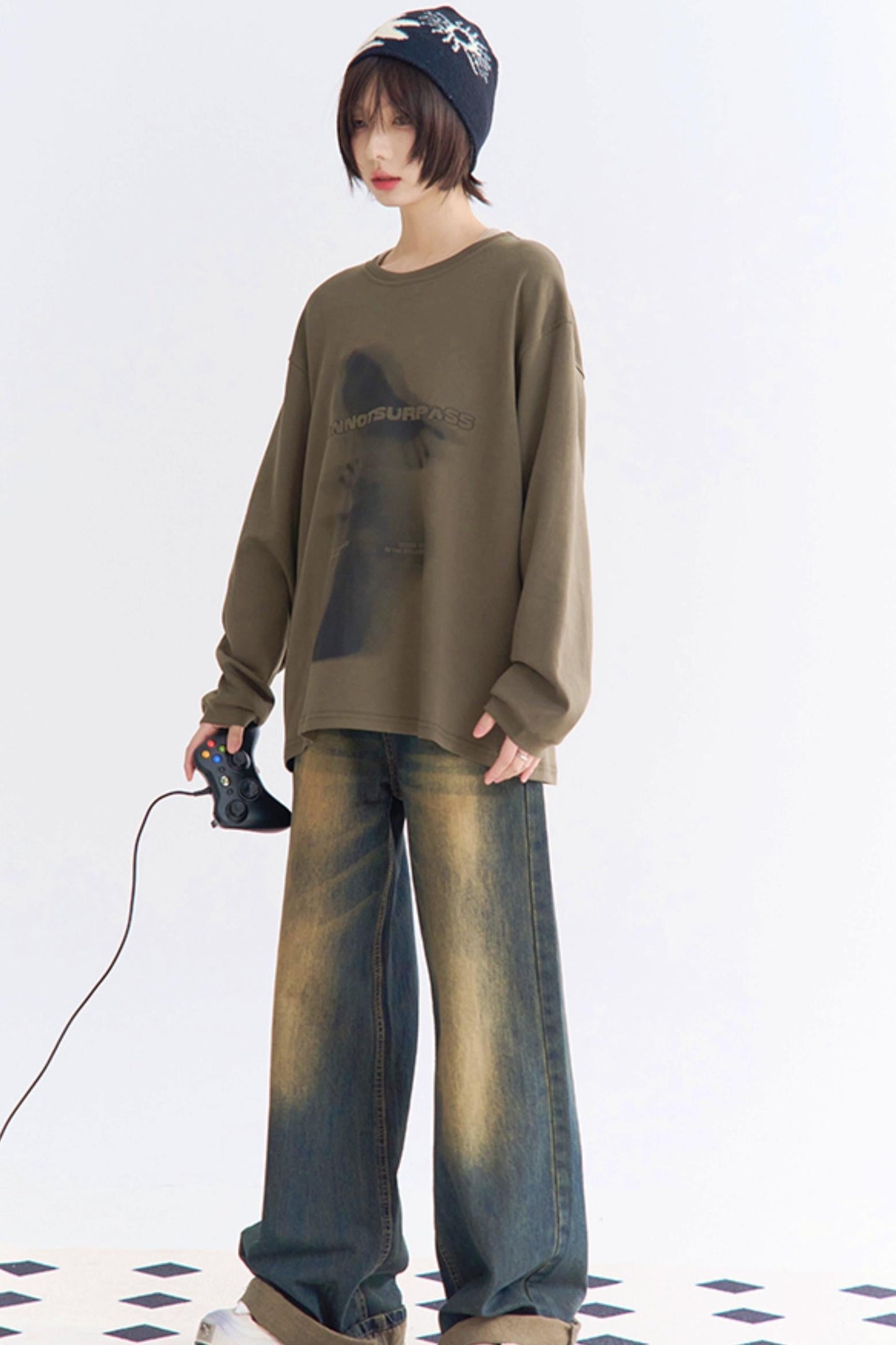 ラウンドベーシックネックTシャツ