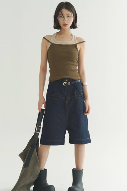 Style Double Layer Slim Camisole