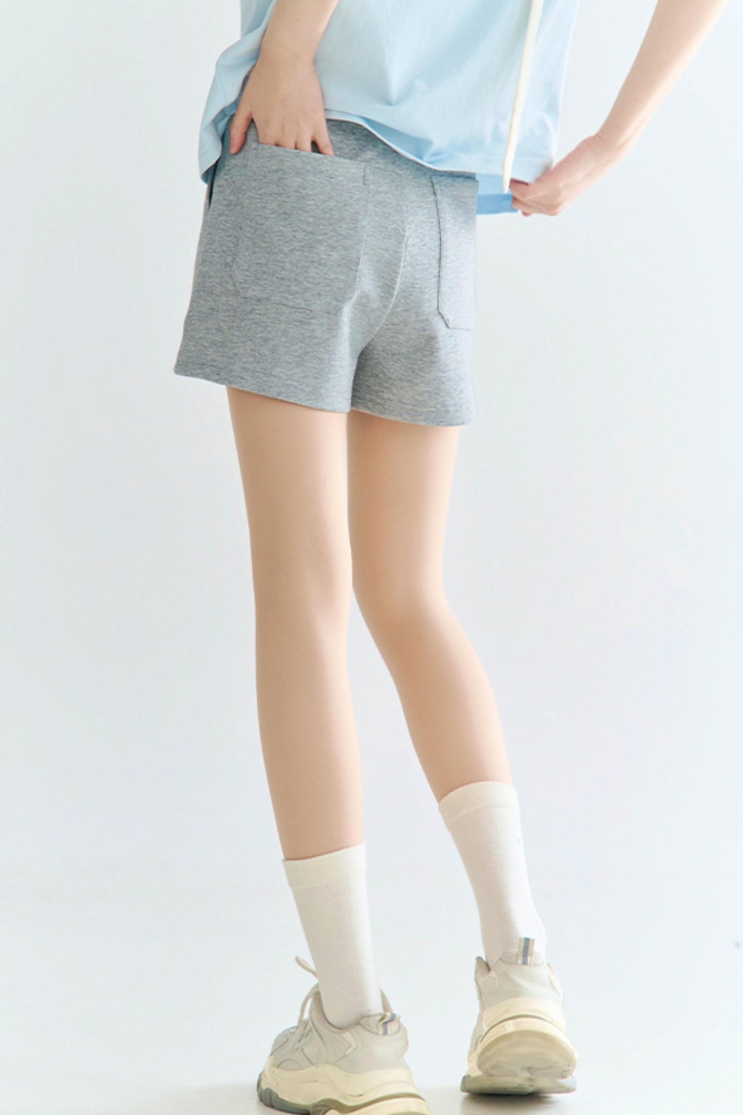 Shorts mit hoher Taille