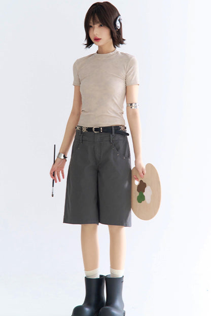 フィットシャツTシャツ重力タイダイ