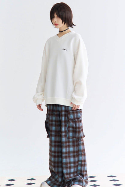 Pullover Letter Patch Casual