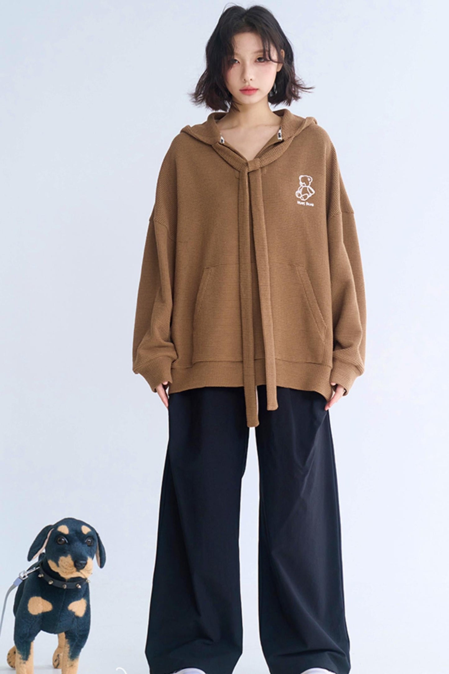 ミニマリストなワイドレッグカジュアルパンツ