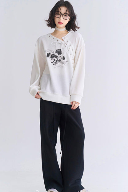 カラーパンツ 無地スウェット