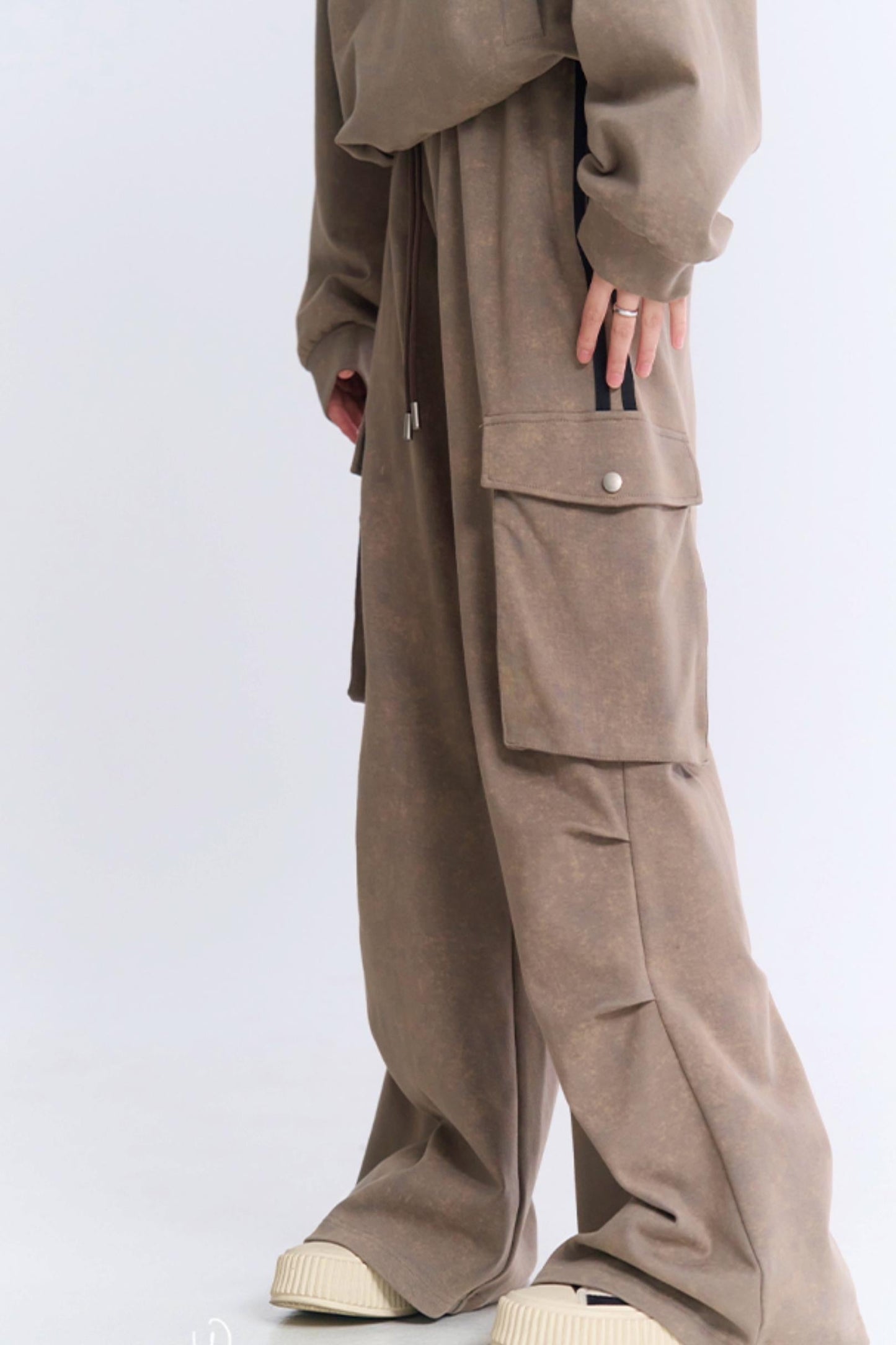 パンツ スウェットシャツ カーゴセットアップと