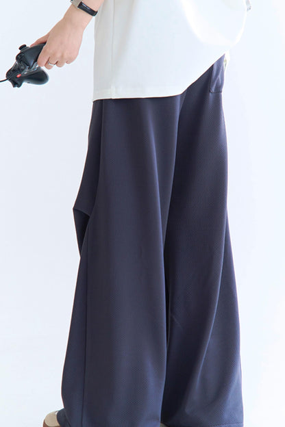 クラッシュレッグパンツ ワイドカラー